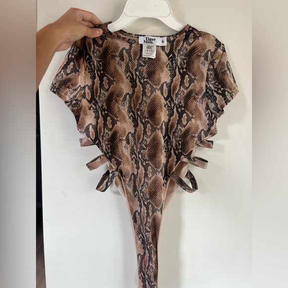 Tiger Mist snake skin print bodysuit - Picture 3 of 3